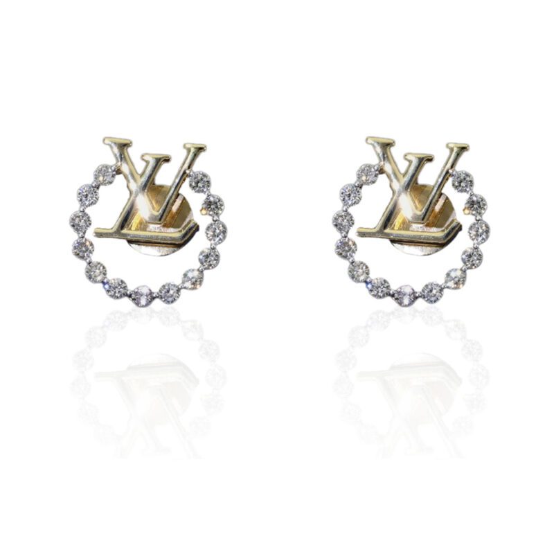 LV Loop Diamond Stud Earring1