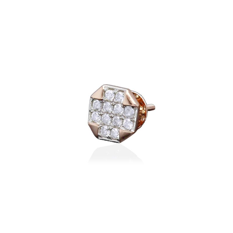 Modern Plus Diamond Earring1