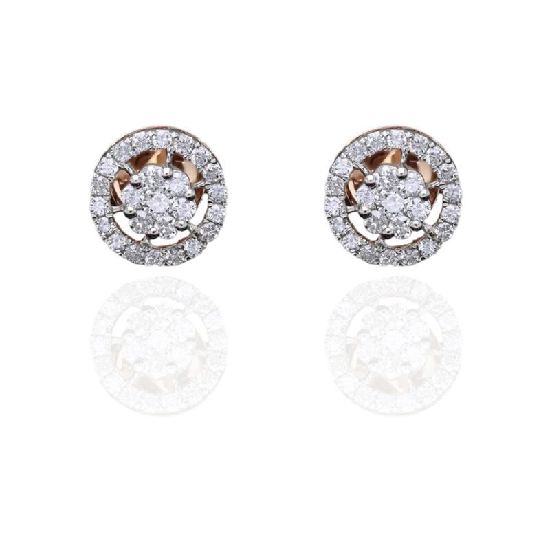 Radiant Round Diamond Earring1 Radiant Round Diamond Earring1