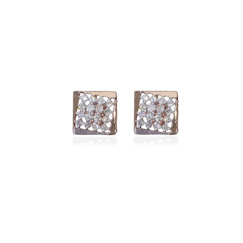 Square Delight Diamond Earring1