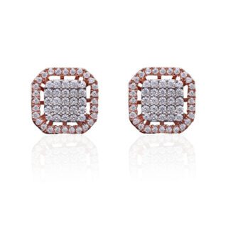 Square Luxe Diamond Earring