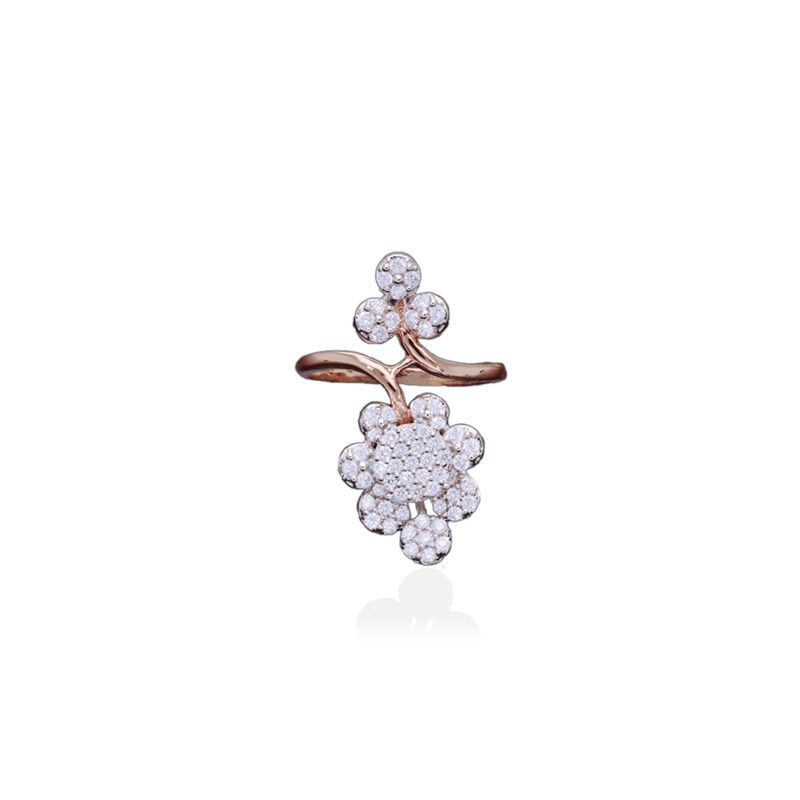 Vine and Petal Diamond Ring1