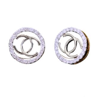 Geometric Glamour Diamond Earring