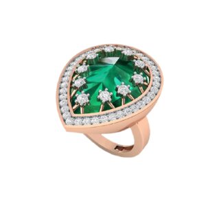 Tangerine Diamond Ring